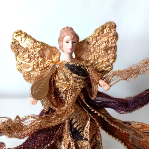 8" vintage Angel Tree Topper Christmas decor - Picture 1 of 4